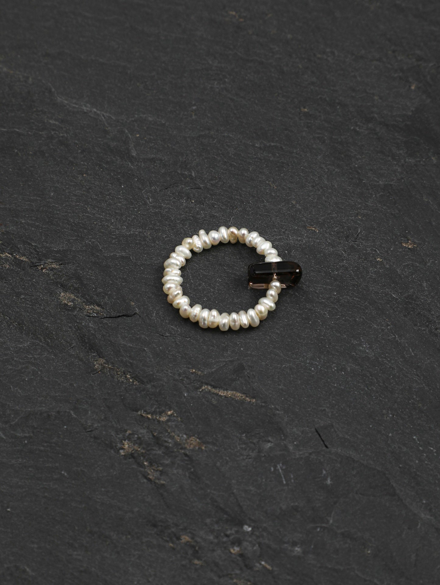 The Terre Smoky Quartz and Baroque Pearl Band