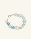 Aquamarine Crystal Pearl Bracelet(海蓝宝水晶珍珠手链)