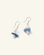 Aquamarine & Kyanite Drop Earrings, front view