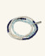 Aquamarine Lapis Wrap Bracelet(海蓝宝青金石缠绕手链)