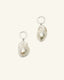 Baroque Pearl Drop Earrings, front view