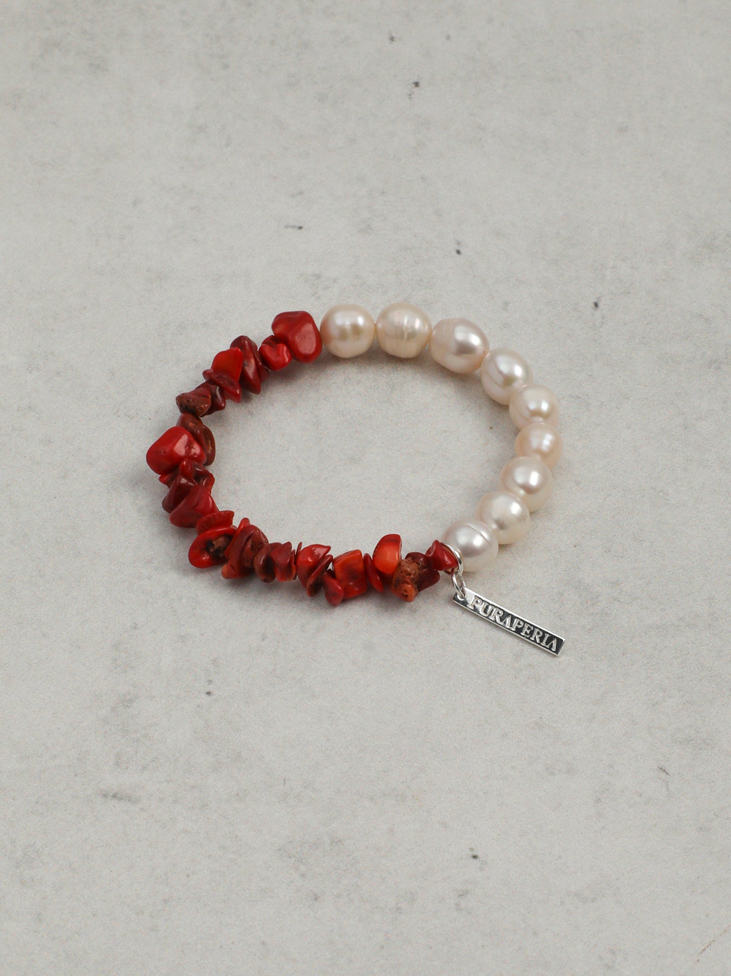 The Riviera Crimson Coral and Baroque Pearl Strand