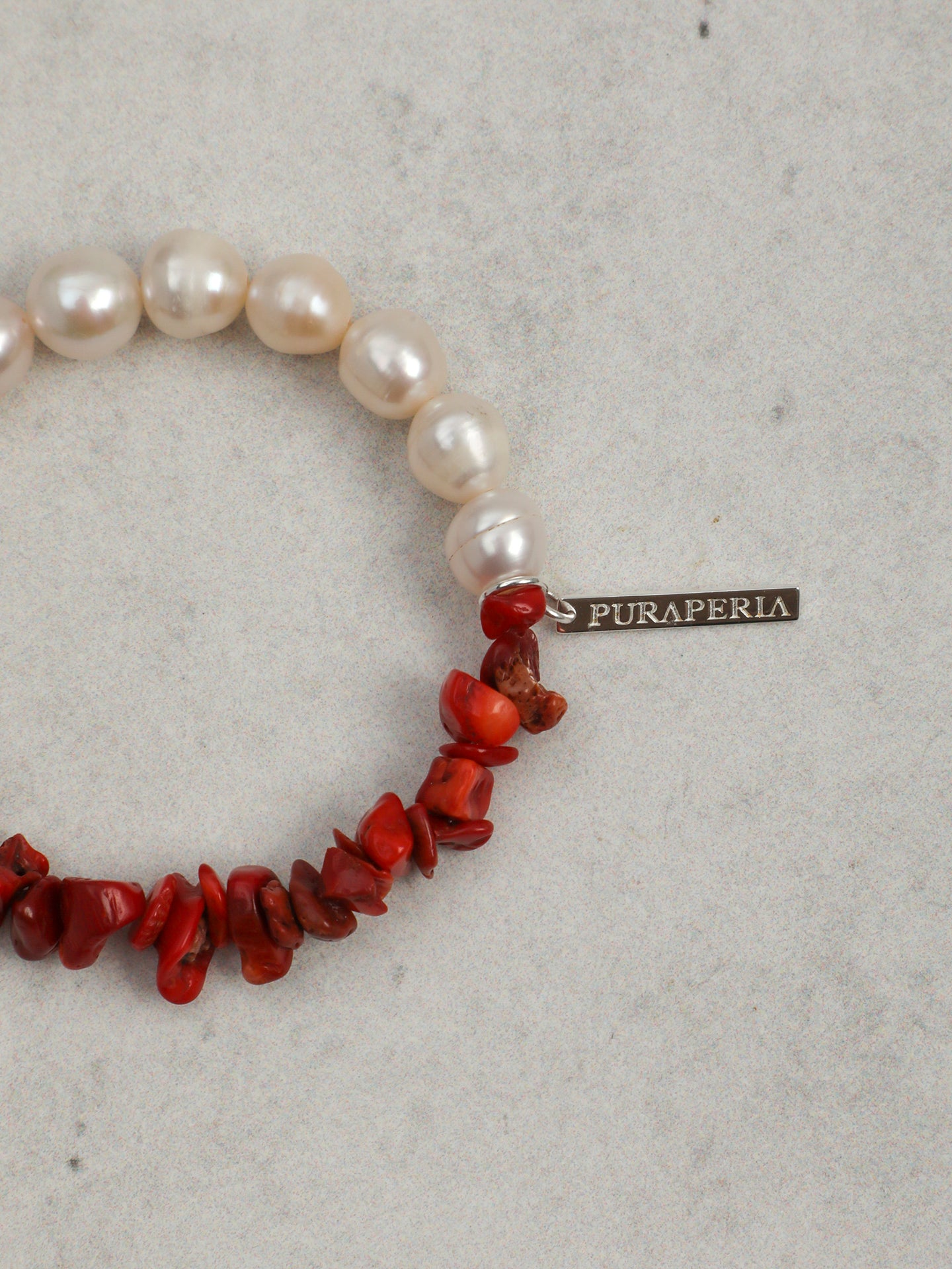 The Riviera Crimson Coral and Baroque Pearl Strand