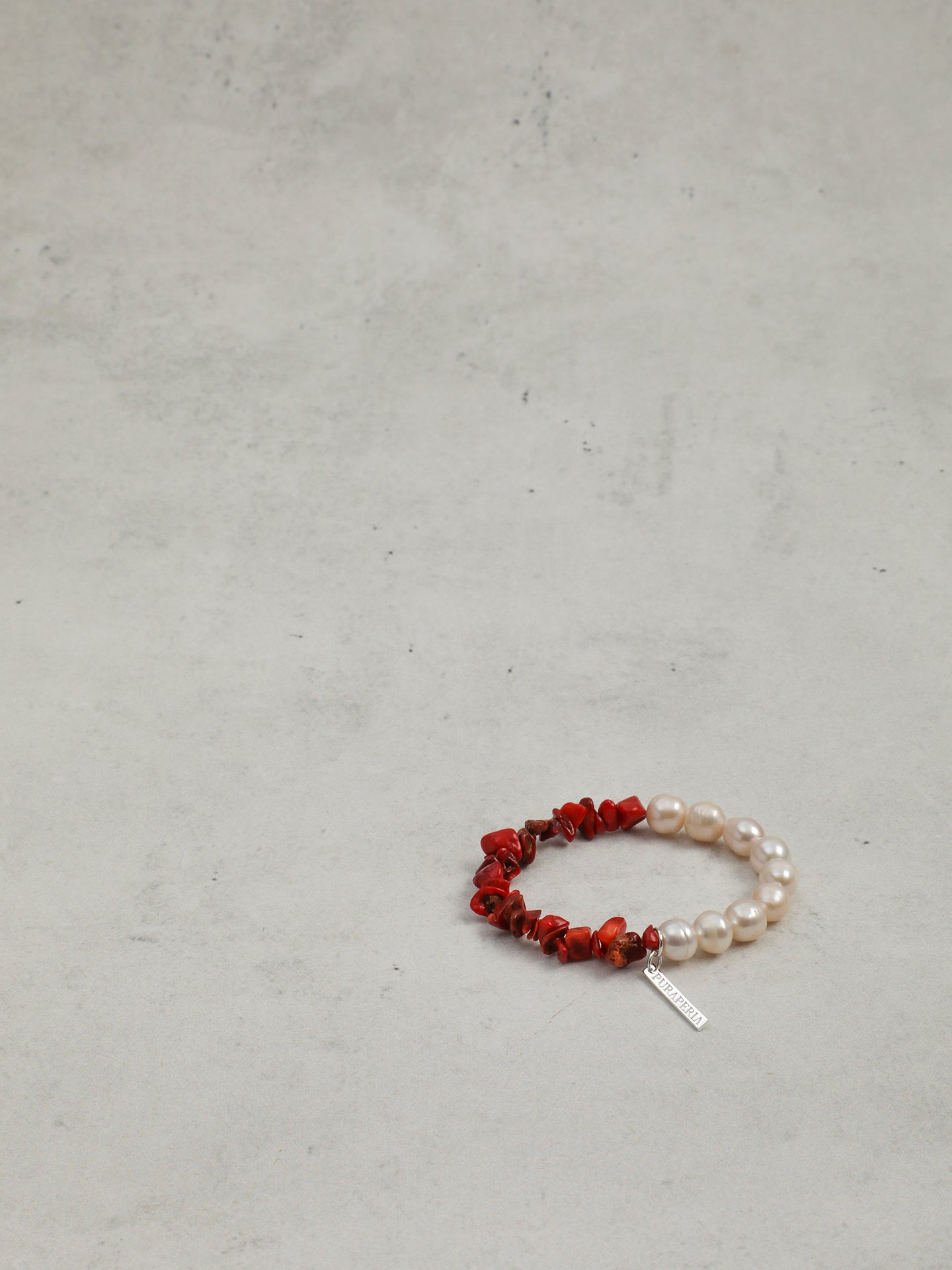 The Riviera Crimson Coral and Baroque Pearl Strand