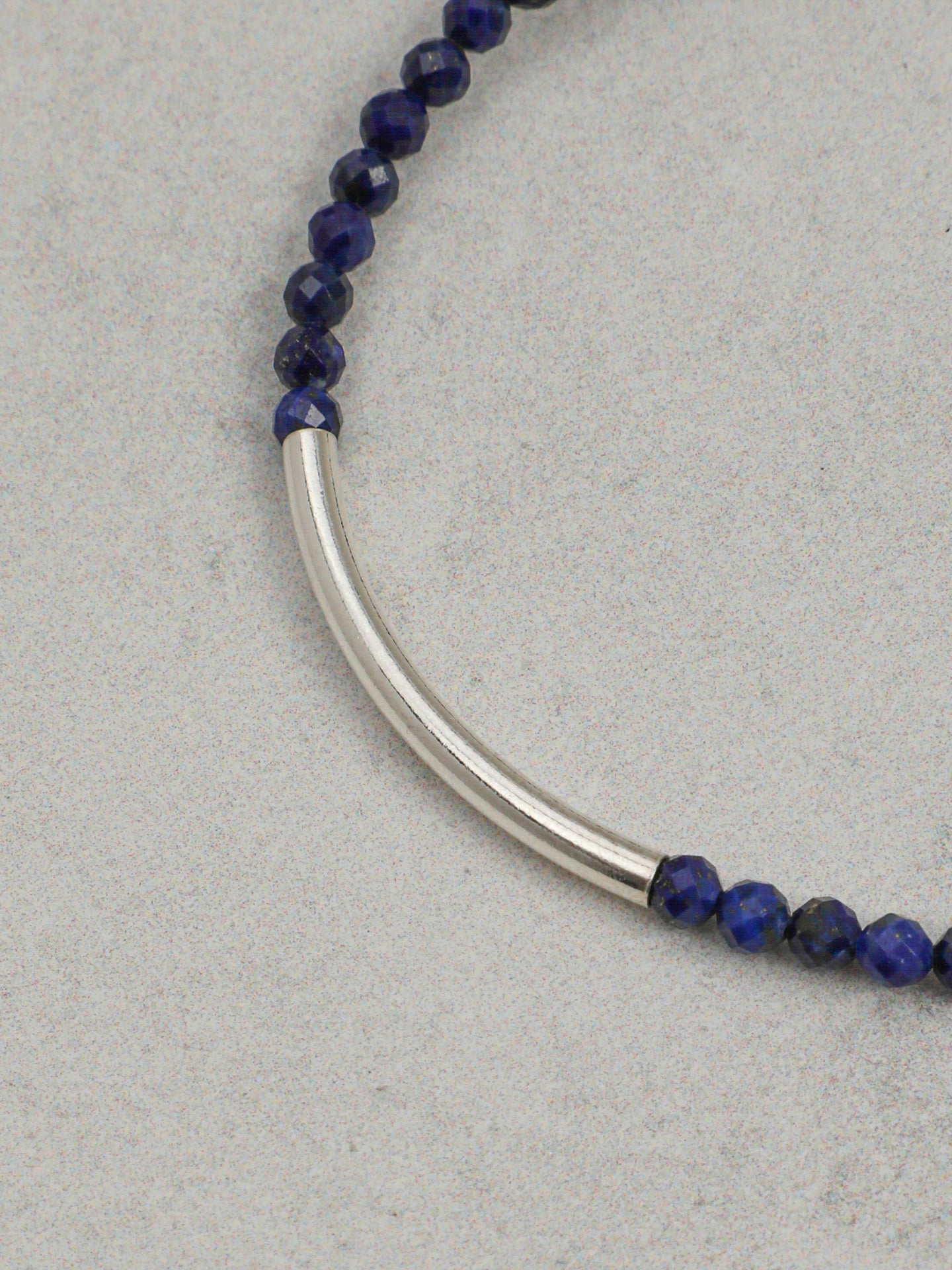 "Astra" Lapis & Aquamarine Triple Wrap Bracelet