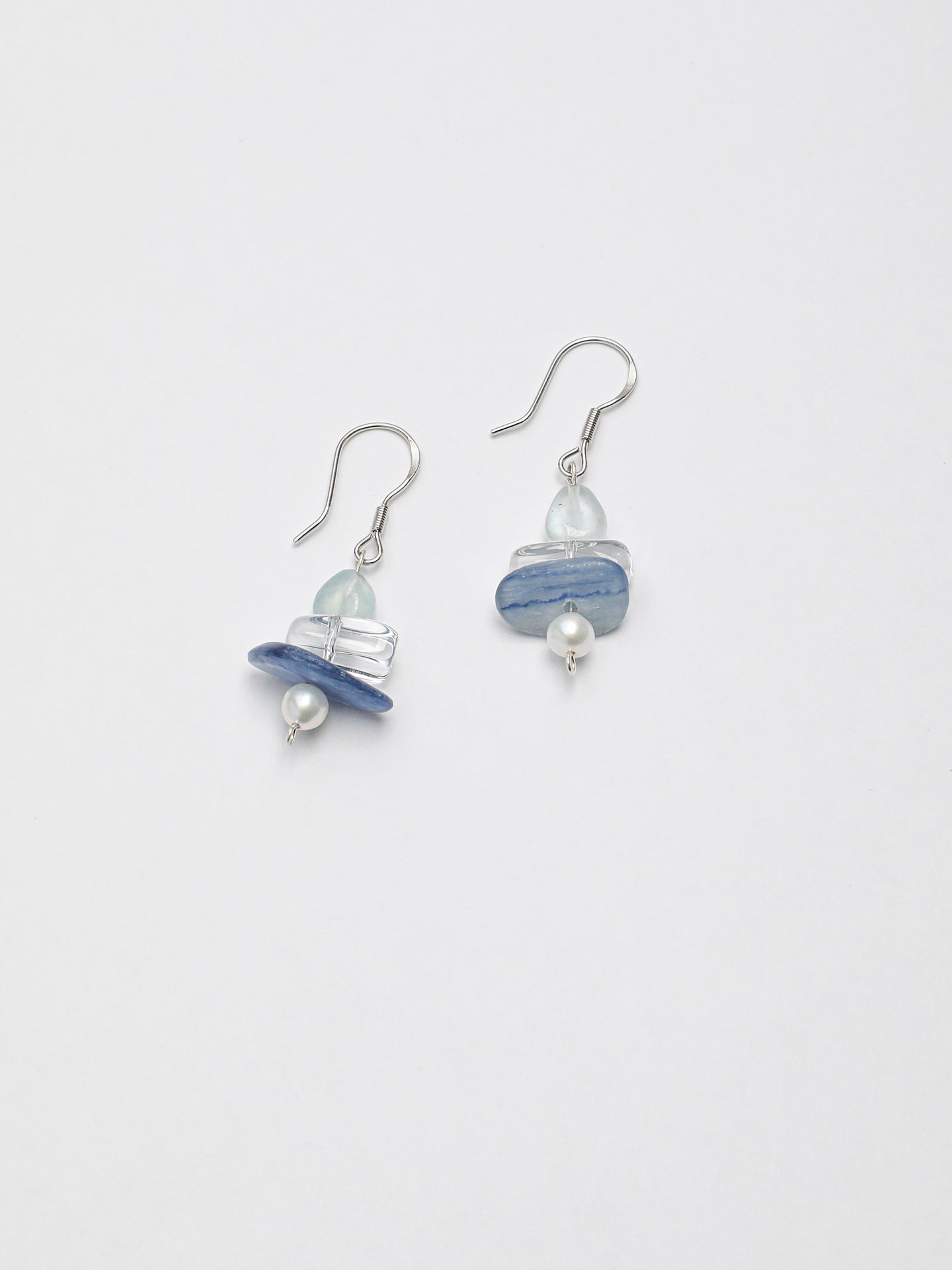 The Horizon Kyanite and Aquamarine Drop Earrings
