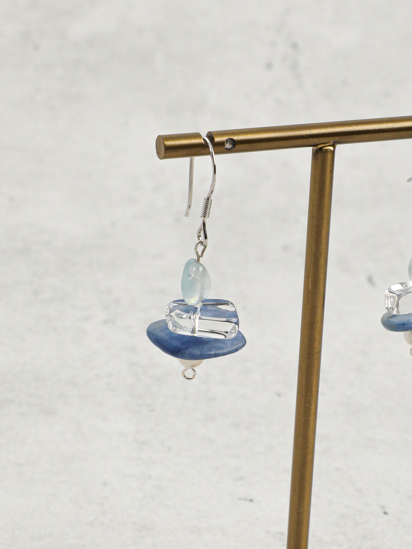 The Horizon Kyanite and Aquamarine Drop Earrings