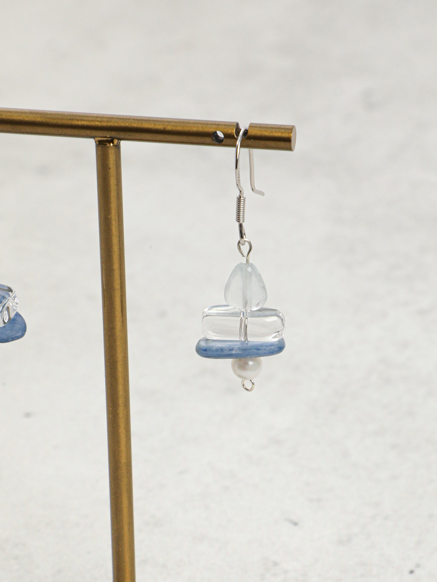 The Horizon Kyanite and Aquamarine Drop Earrings