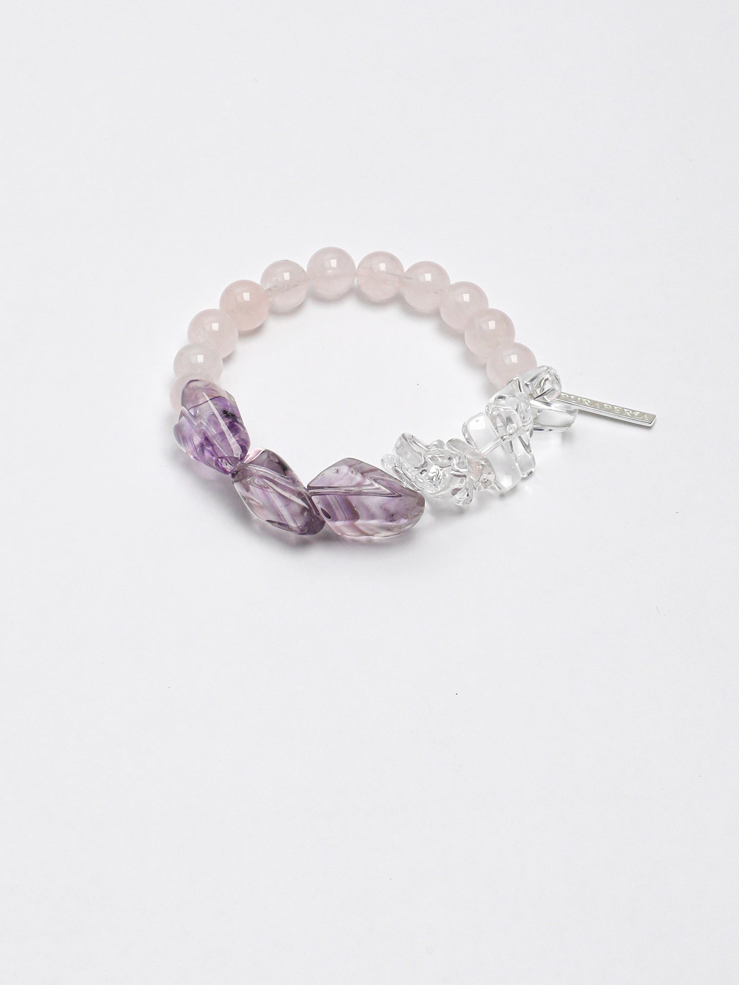 Amethyst & Rose Quartz Healing Crystal Bracelet