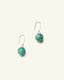 Amazonite & Pearl Drop Earrings, front view
