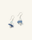 Aquamarine & Kyanite Drop Earrings（海蓝宝蓝晶垂坠耳环）