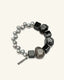 Black Rutilated Quartz Pearl Bracelet（黑发晶珍珠手链）