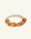 Citrine & Freshwater Pearl Bracelet, front view