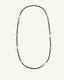 Clear Quartz & Black Tourmaline Necklace, front view