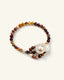 Egg Yolk Stone & Pearl Bracelet, front view