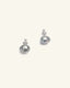 Grey Baroque Pearl Stud Earrings（灰色巴洛克珍珠耳钉）