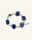 Lapis Lazuli & Baroque Pearl Bracelet, front view