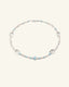 Larimar & Clear Quartz Necklace, front view