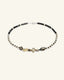Smoky Quartz & Black Agate Necklace, front view